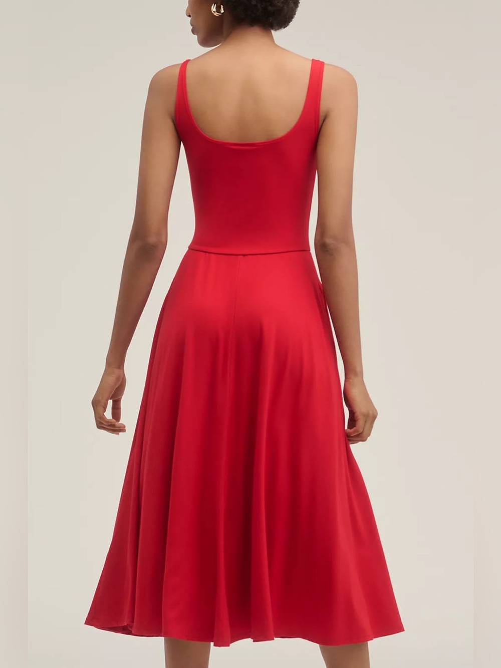 Reformation Rou Sleeveless Knit Midi Dress in Red Size XS - Picture 2 of 11